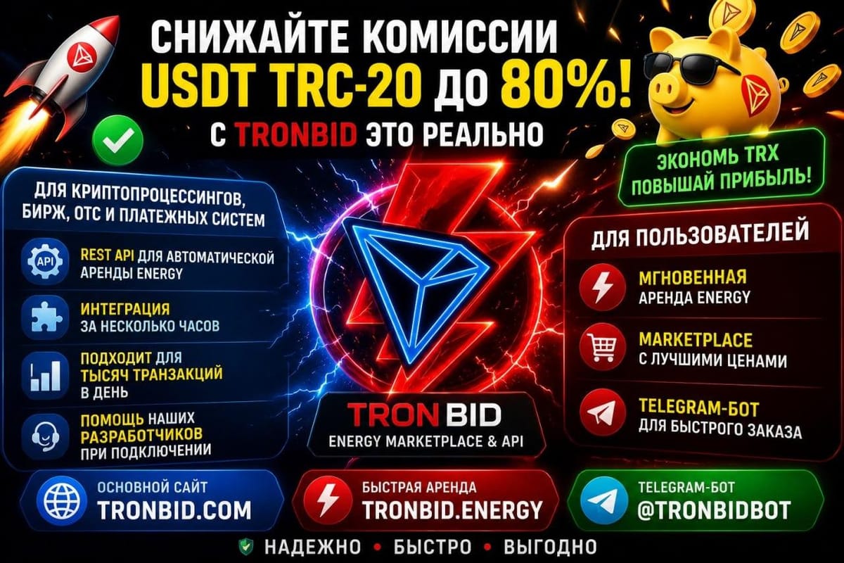 ⚡️ TRON Energy Marketplace &amp; API